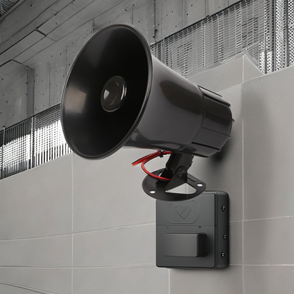 12V 15W Wired Alarm Speaker Siren Security Loud Sound Horn 5C-111