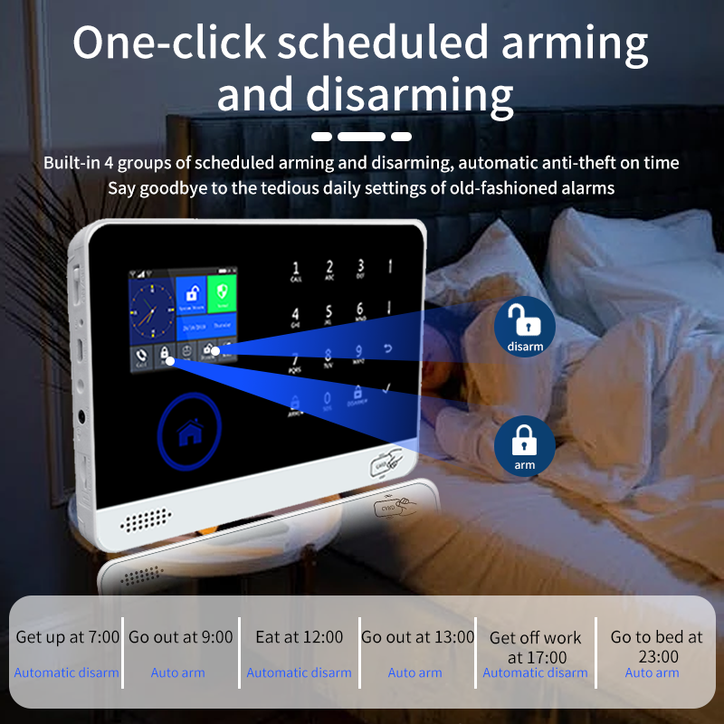 Alarm System for Home Burglar Security smartphone app on Android and IOS security burglar alarm system for house