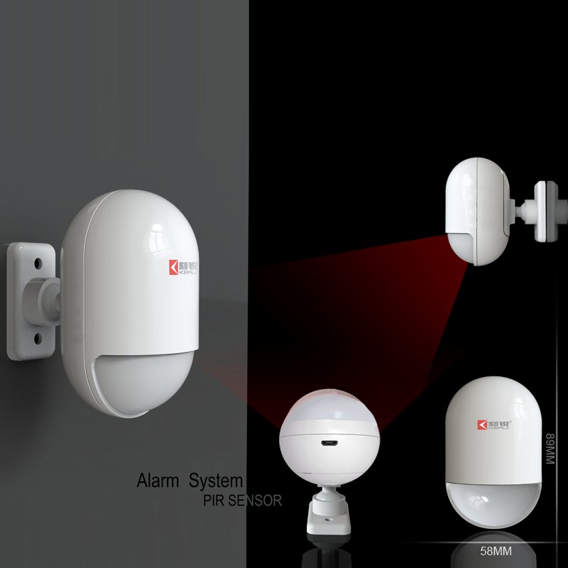 Kerui motion sensor alarm wireless 433mhz pir detector smart home device
