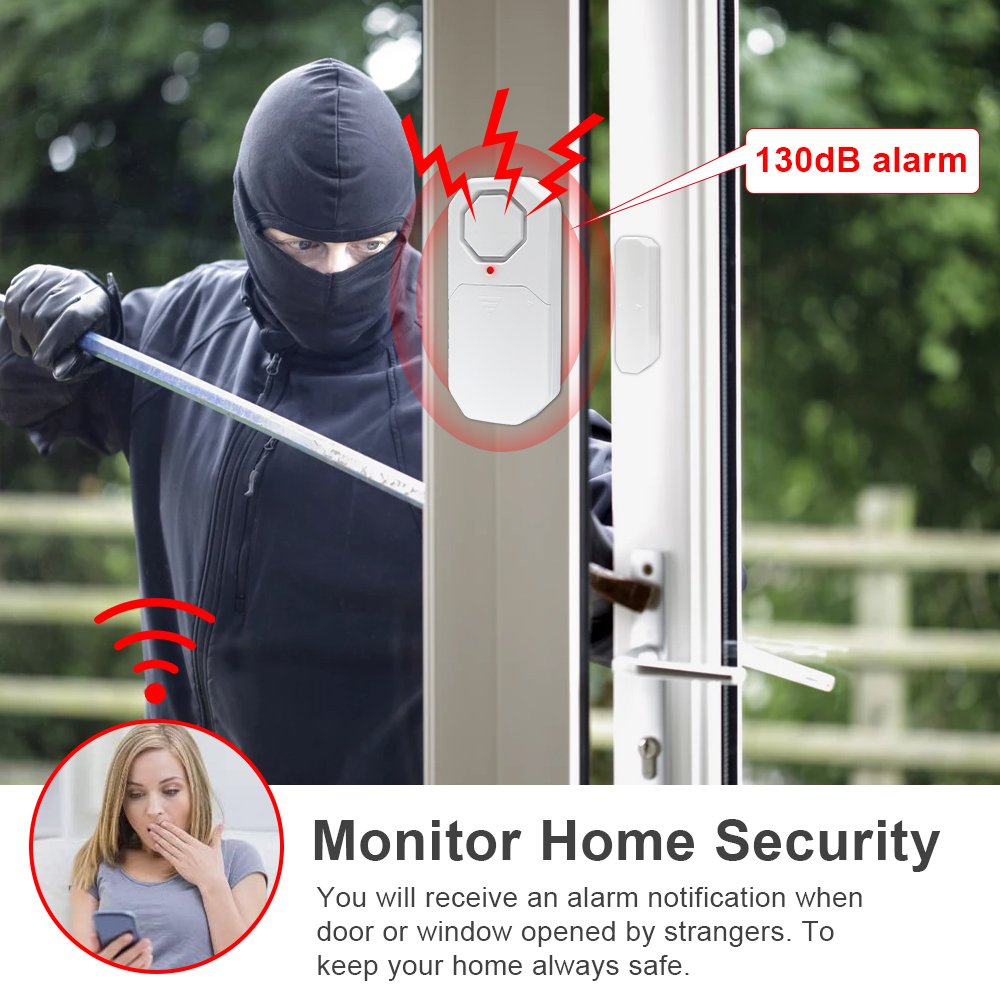 Anti theft wireless smart Tuya window door security alarm system magnetic door sensor