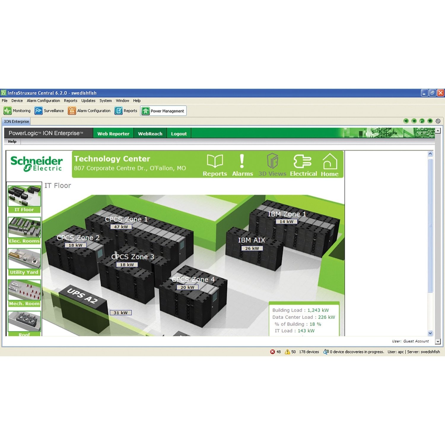APC AP9465 Basic Data Center Expert Appliance Monitoring and Control Alarm System for Data Centers