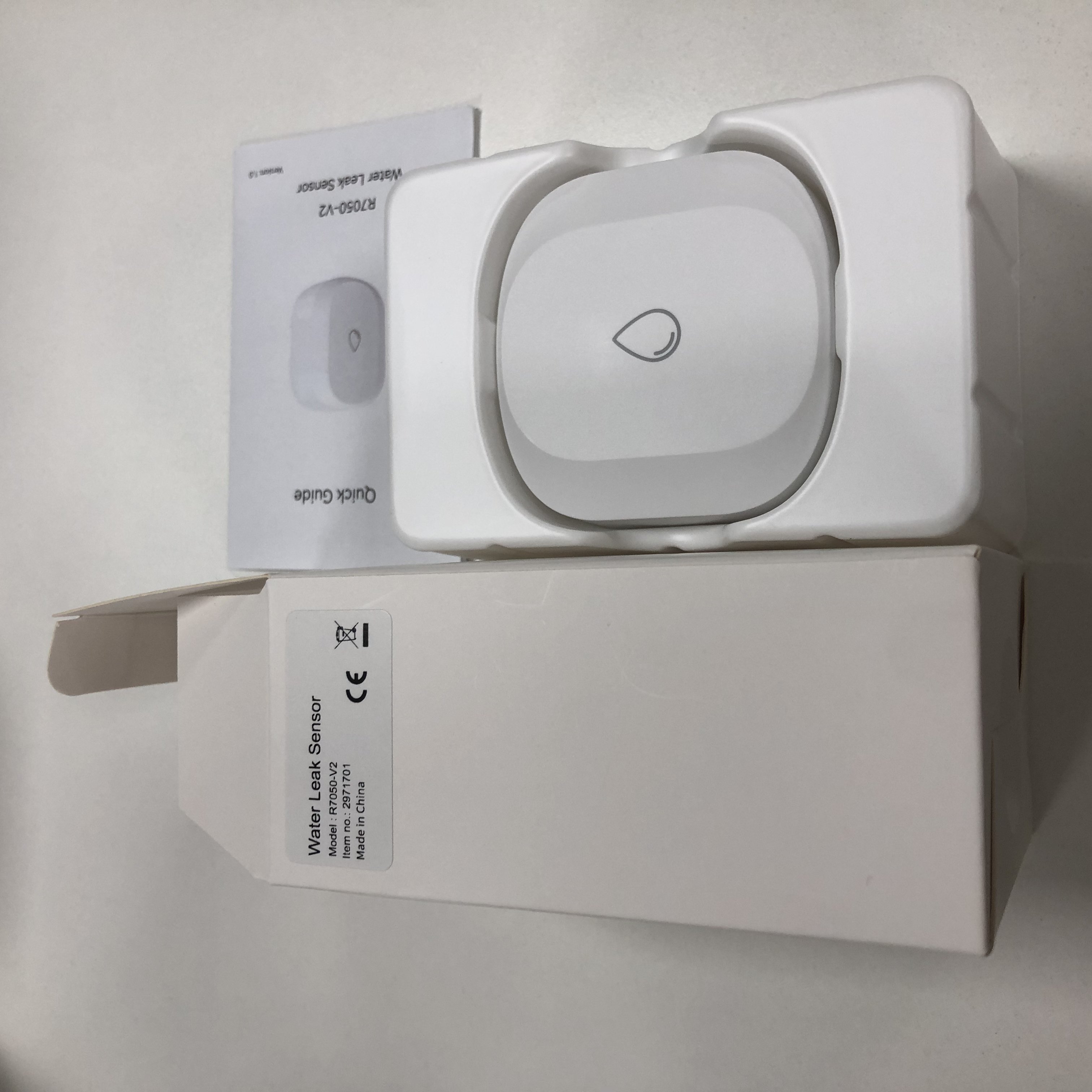 CE ROHS Water Leakage Detector Flood TUYA Zigbee Wireless Sensor