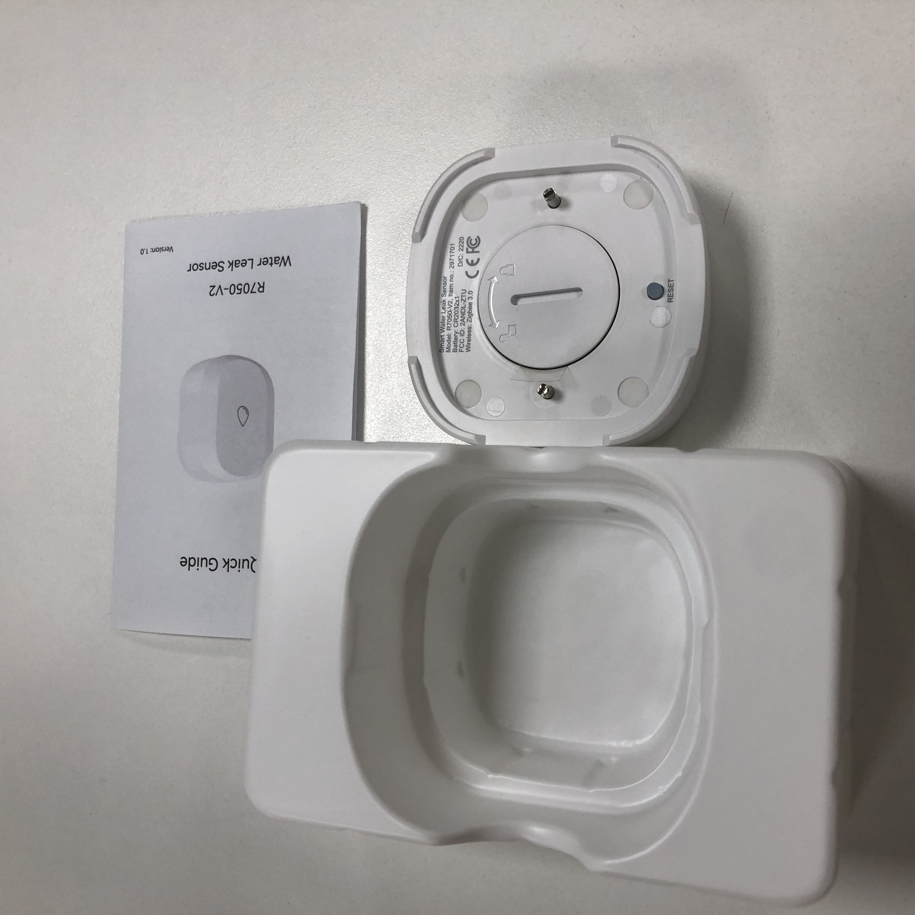 CE ROHS Water Leakage Detector Flood TUYA Zigbee Wireless Sensor