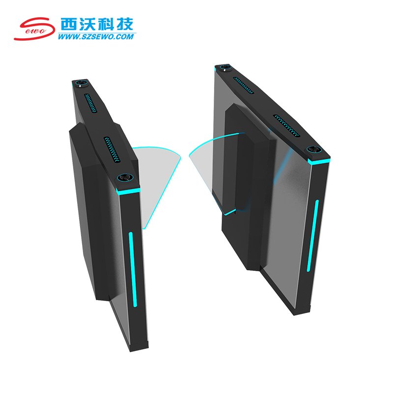 SEWO High-end Automatic Biometric Access Control High Speed Flap Security Turnstile Barrier Gate for Visitor Entrance Access