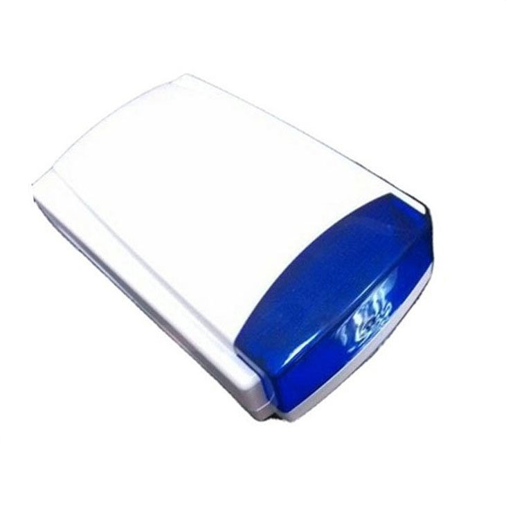 Customized Blue Light Alarm 90 Time/Minute Wired Professional Burglar Alarm System Wired Strobe Light Siren