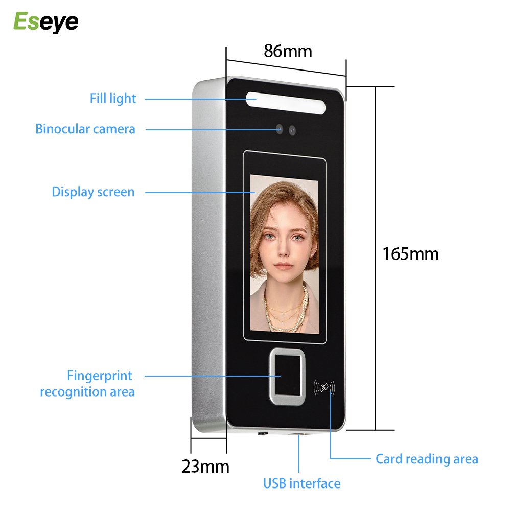 Eseye Facial Recognition Door Access Control System Face Access Control Machine