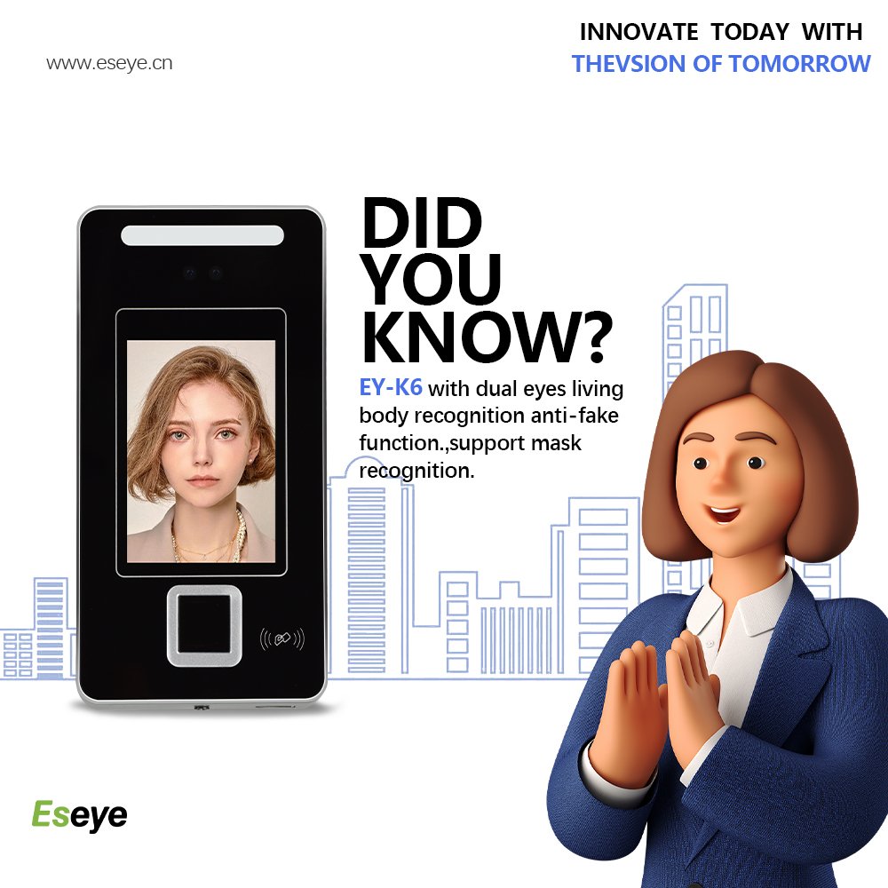 Eseye Facial Recognition Door Access Control System Face Access Control Machine
