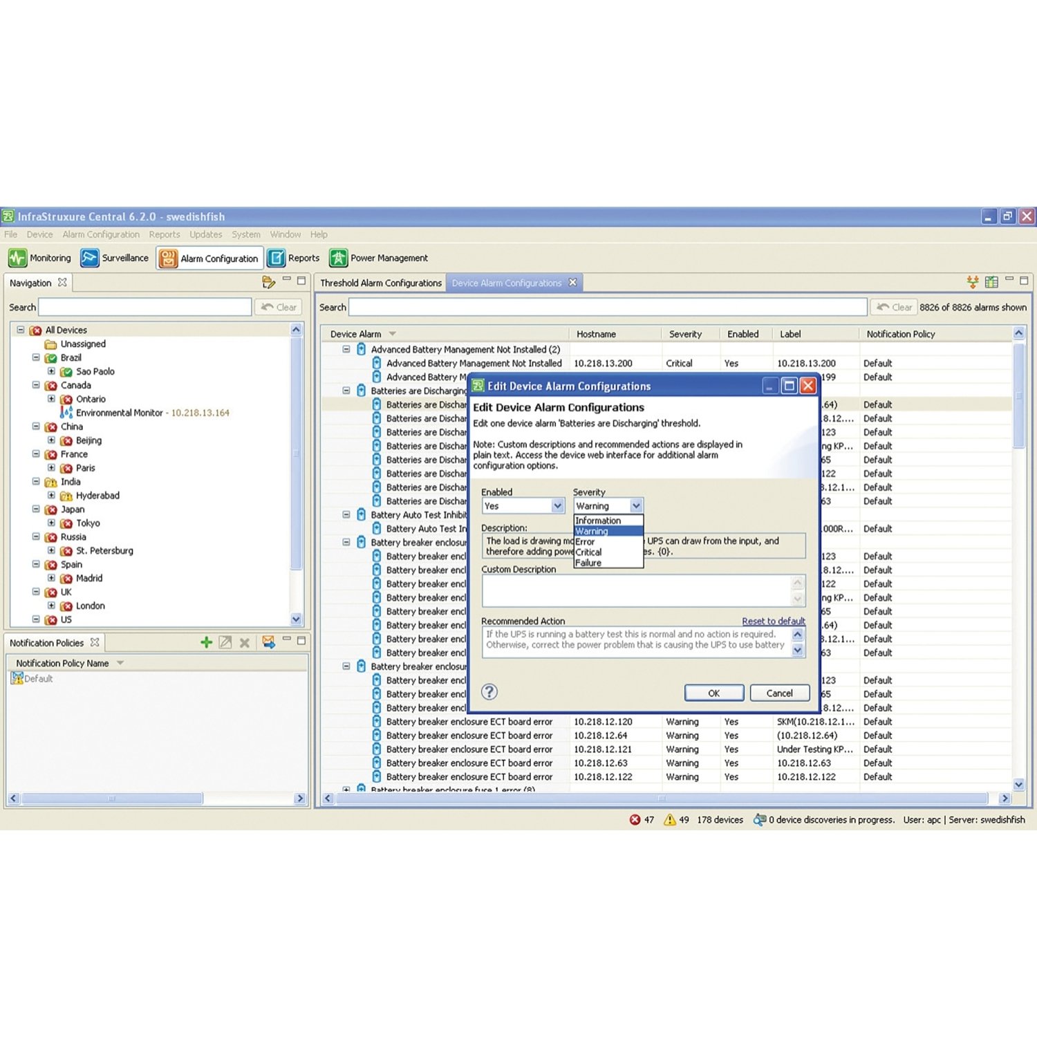 APC StruxureWare Data Center Expert AP9525 25 Node License for Monitoring and Control Alarm System in Data Centers