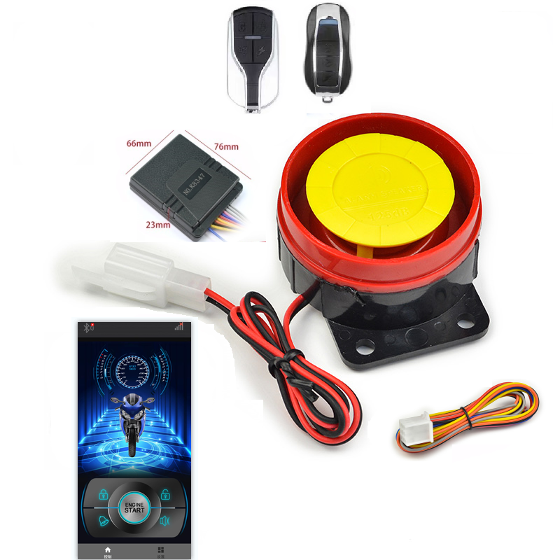 Universal mobile phone smart moto security alarm system
