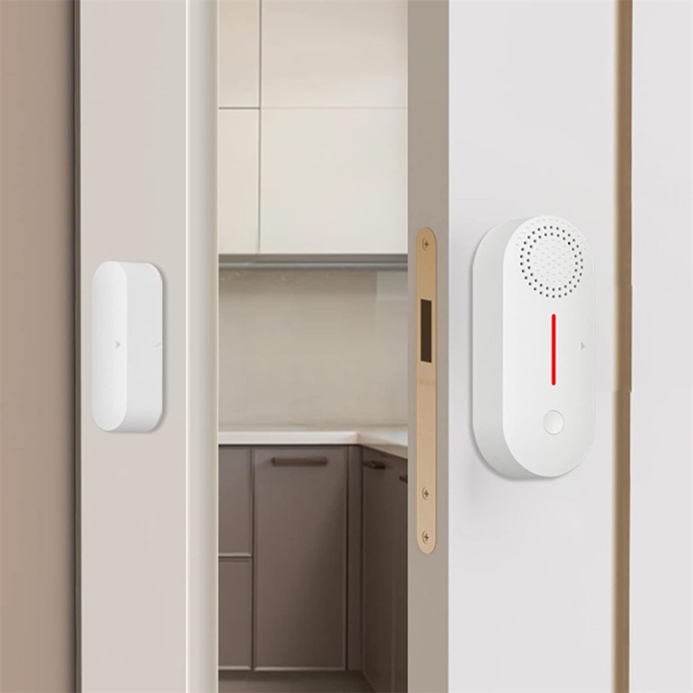 Tuya WiFi Window and Door Entry Alarm System Hanging Door Sensor Alarm for Enhanced Security