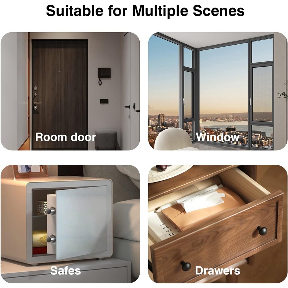 Tuya WiFi Window and Door Entry Alarm System Hanging Door Sensor Alarm for Enhanced Security