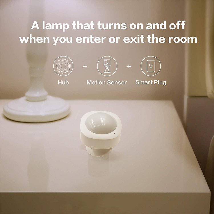 RSH Tuya Adjustable Angle Smart Home Wi-Fi Motion Sensor Alarm System for Home Security USB PIR Motion Sensor