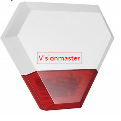 2021 All alarm system hub is with built-in Siren wifi Outdoor Strobe Warning Siren