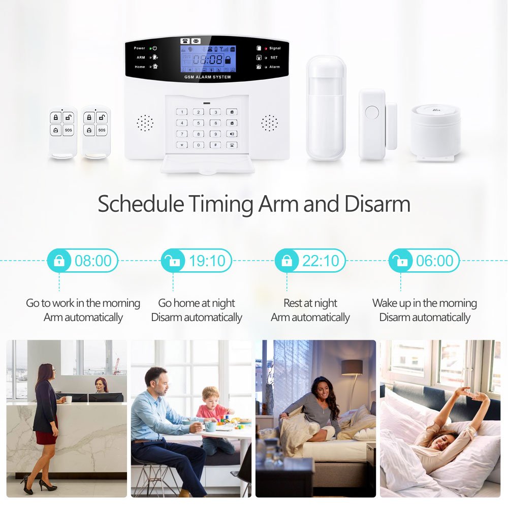Hot Selling Tuya Smart Home Alarm 200 Wireless & 8 Wired Zones WiFi +GSM Security Alarm System PST-PG500-TY
