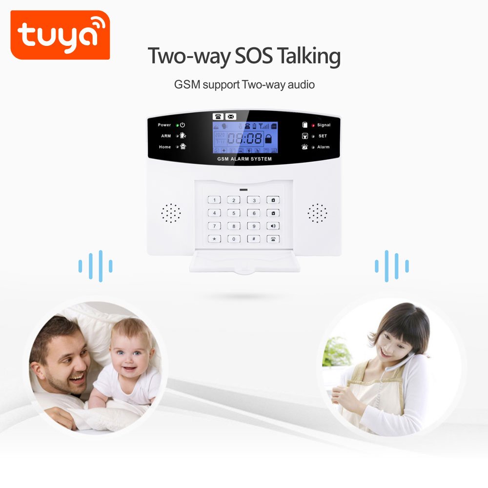 Hot Selling Tuya Smart Home Alarm 200 Wireless & 8 Wired Zones WiFi +GSM Security Alarm System PST-PG500-TY