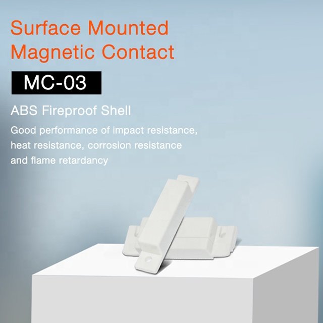 ABS Housing Surface Mount Magnetic Door Sensor Switch Wire Door/Window Opening Detector Magnetic Contact for Home Security