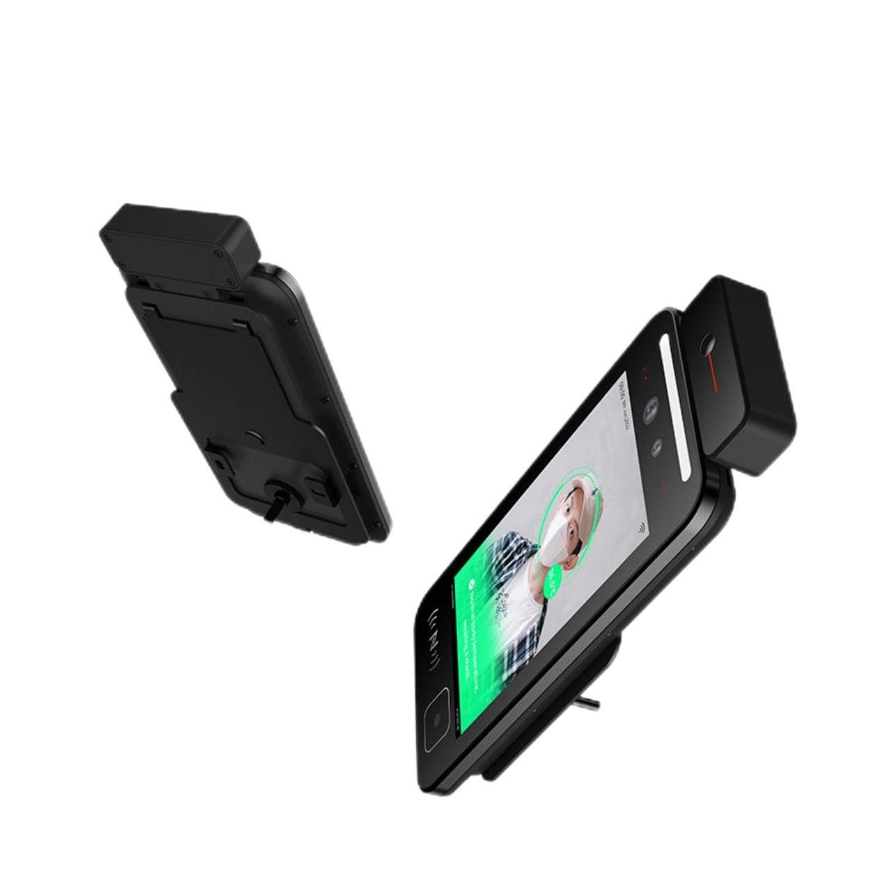COOLCODE VF114 Biometric Face Recognition Terminal Web Server Time Attendance Temperature Measurement Door Access Control System