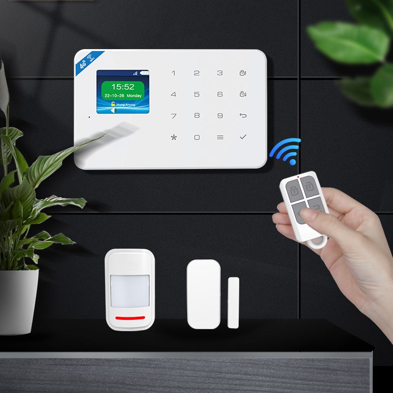 Hot Sale Touch Keypad Tuya Smart Wireless Smart WIFI GSM Burglar Security Alarm System