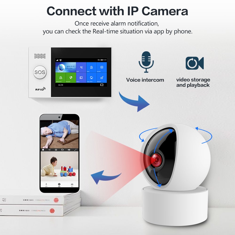 OEM Gsm Wifi Alarm System Smart Home Security System Smart, Tuya Wireless Home Wifi Gsm Security Alarm System