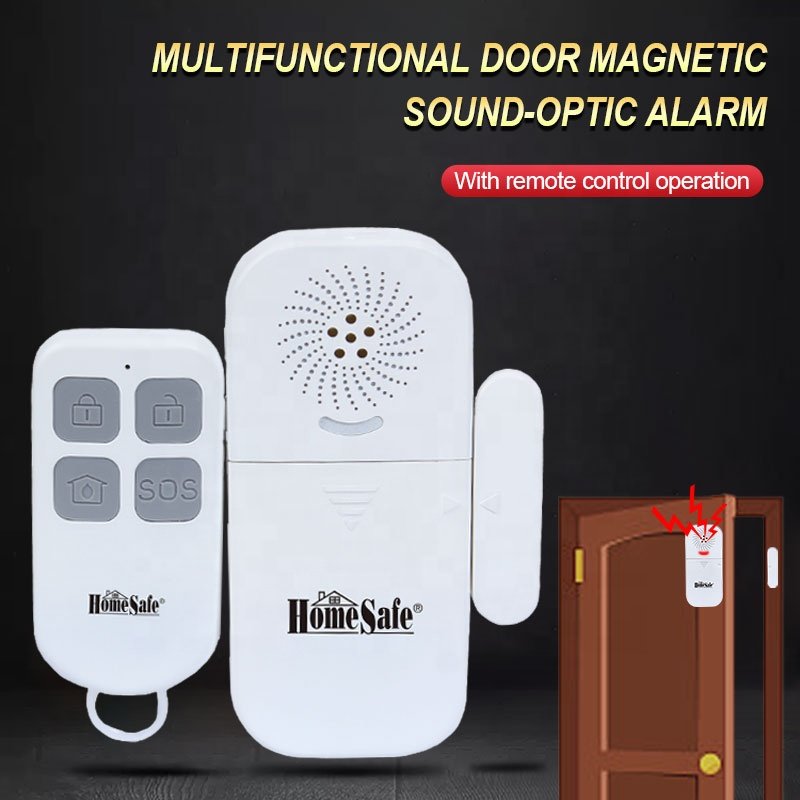 Multi-function compact door magnetic induction doorbell and alarm (with remote control)