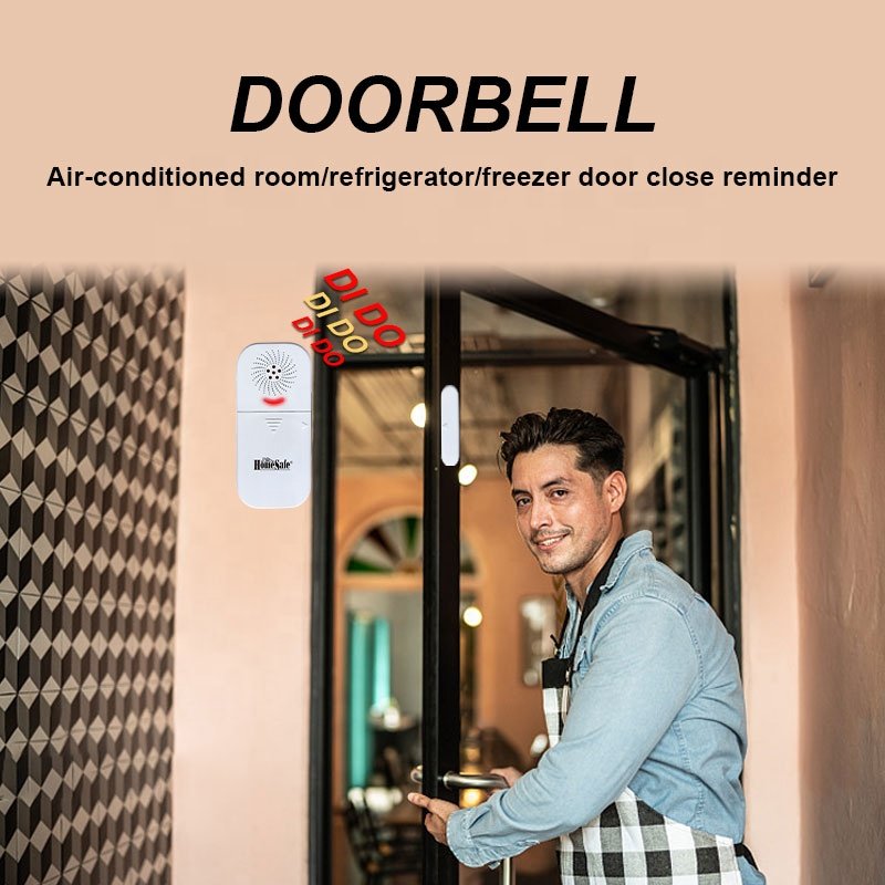 Multi-function compact door magnetic induction doorbell and alarm (with remote control)