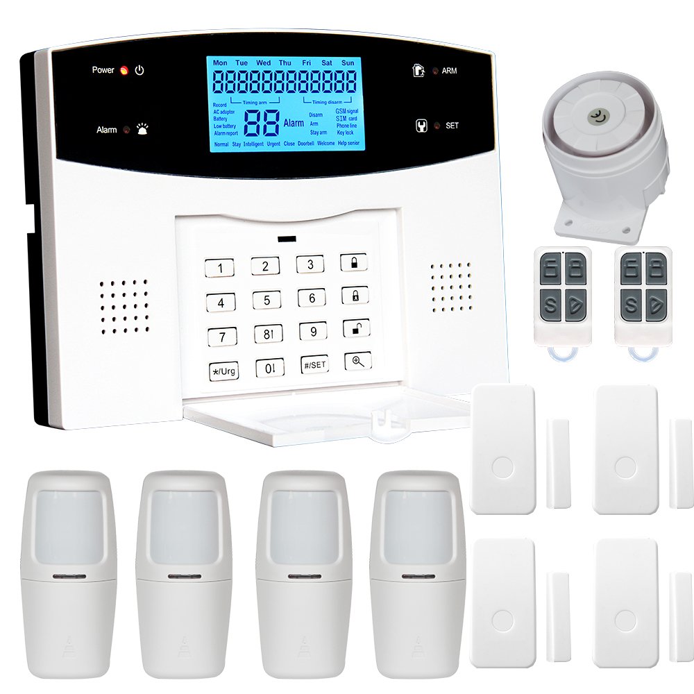 New Security Product Apartment Safety House GSM PSTN Alarm System with Telephone Call