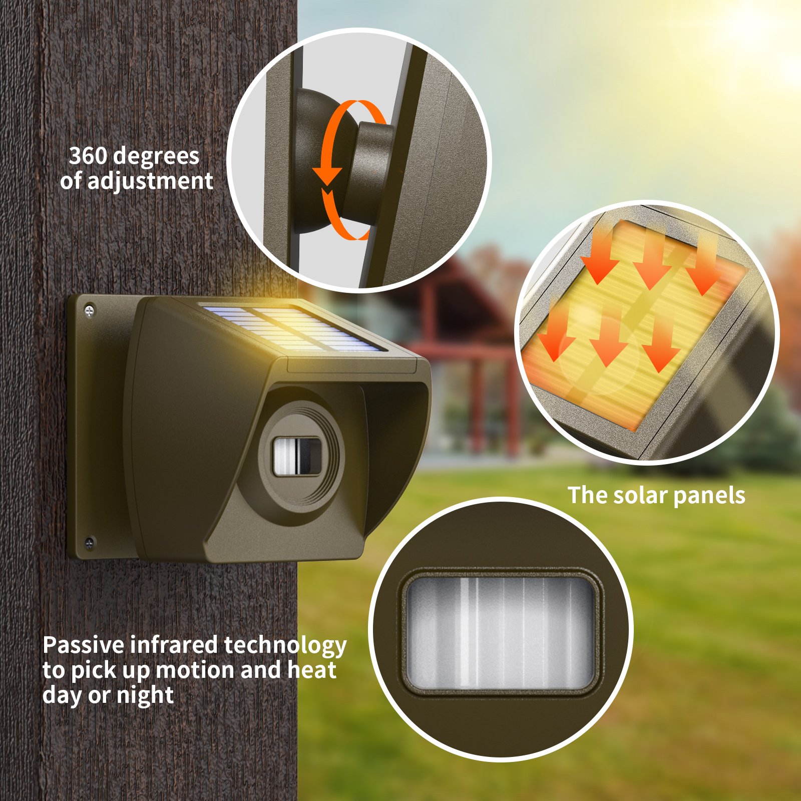 Waterproof PIR Motion Sensor long range security alert system,wireless outdoor driveway alarm home alarm security alarm system