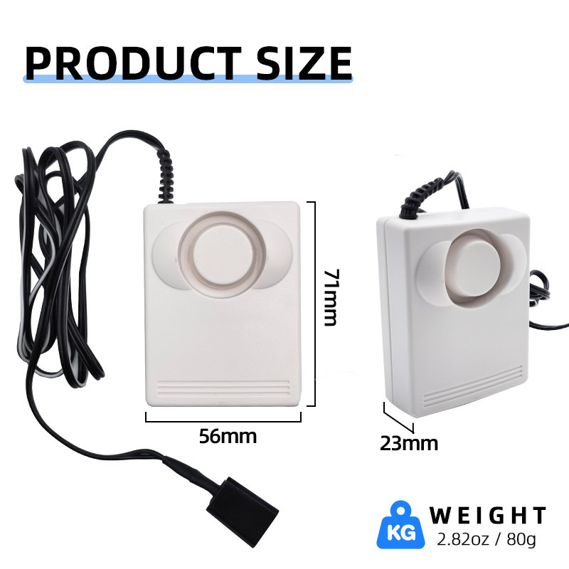 Water Sensor Alarm Home Pool Alarm Waterproof Water Leakage Flooding Sensor Siren Low Battery Reminder Water Leak Detector