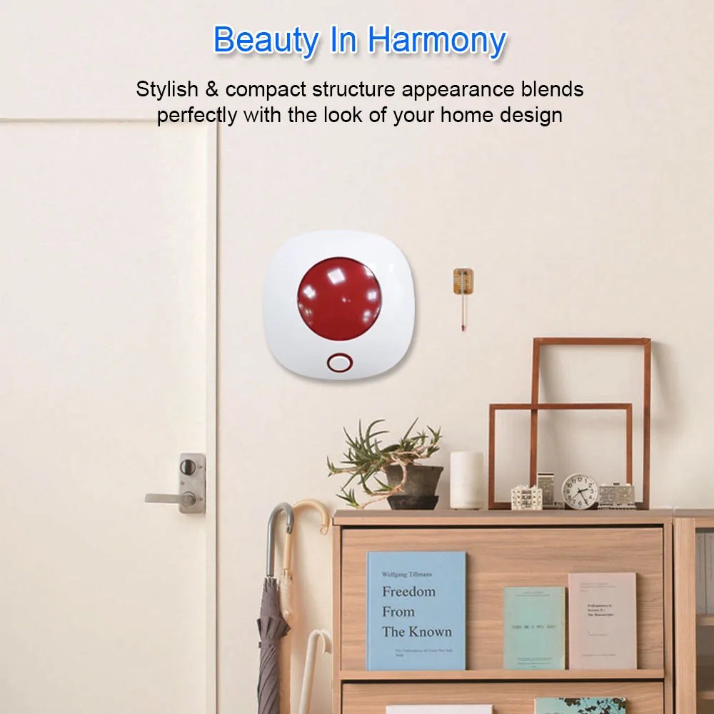 Tuya Smart Home Wifi Strobe Siren Alarm 110dB Loudspeaker Indoor Wireless 433MHz Siren Security Alarms For Tuya GSM Alarm System