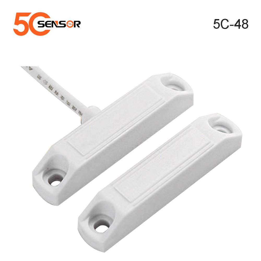 Surface mounted magnetic contact switch sensor for door and window security system 5C-48