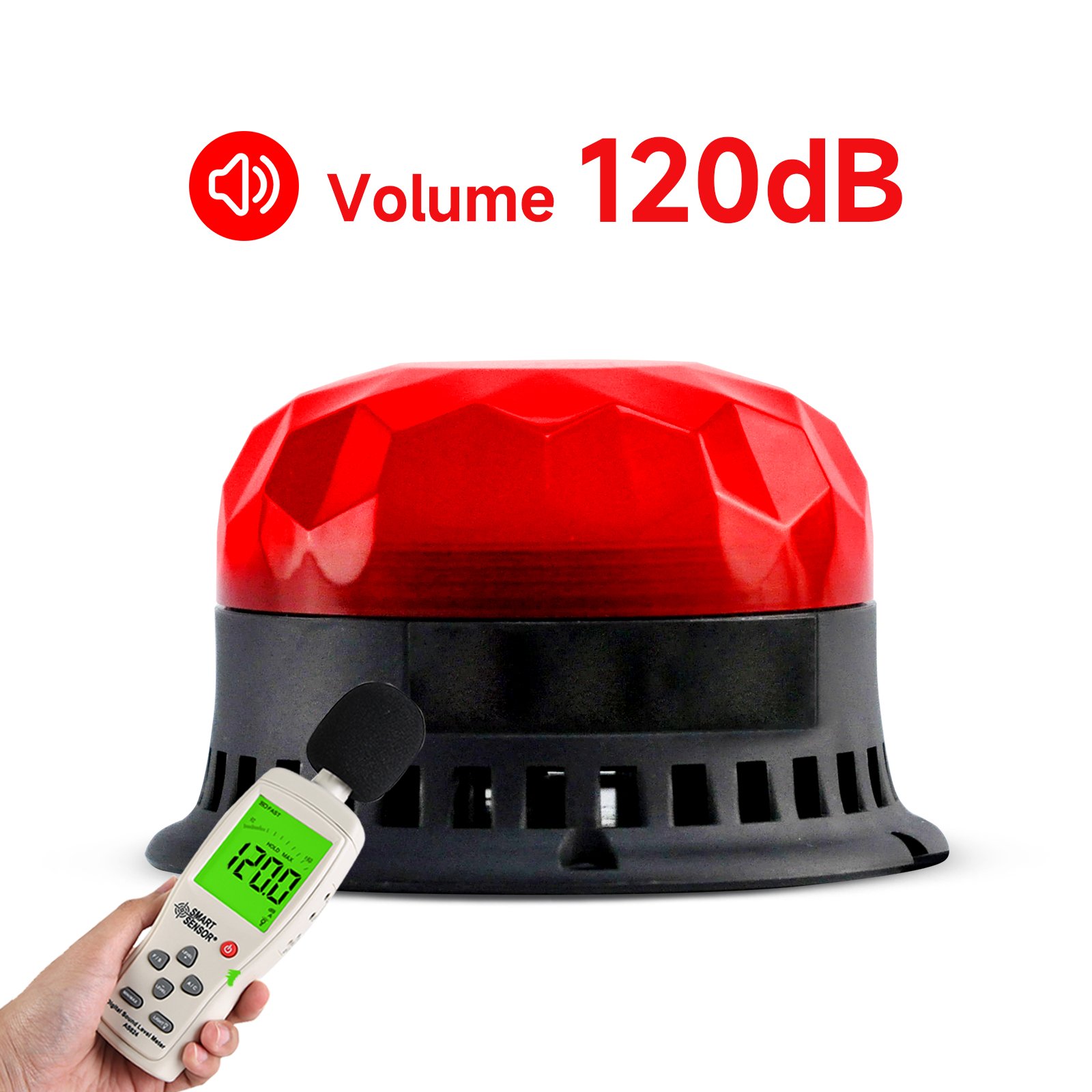 Hot Selling Intelligent Voice 120dB Waterproof LED Warning Light Motorcycle Truck Vehicle Alarm System with Flashing LED Lights