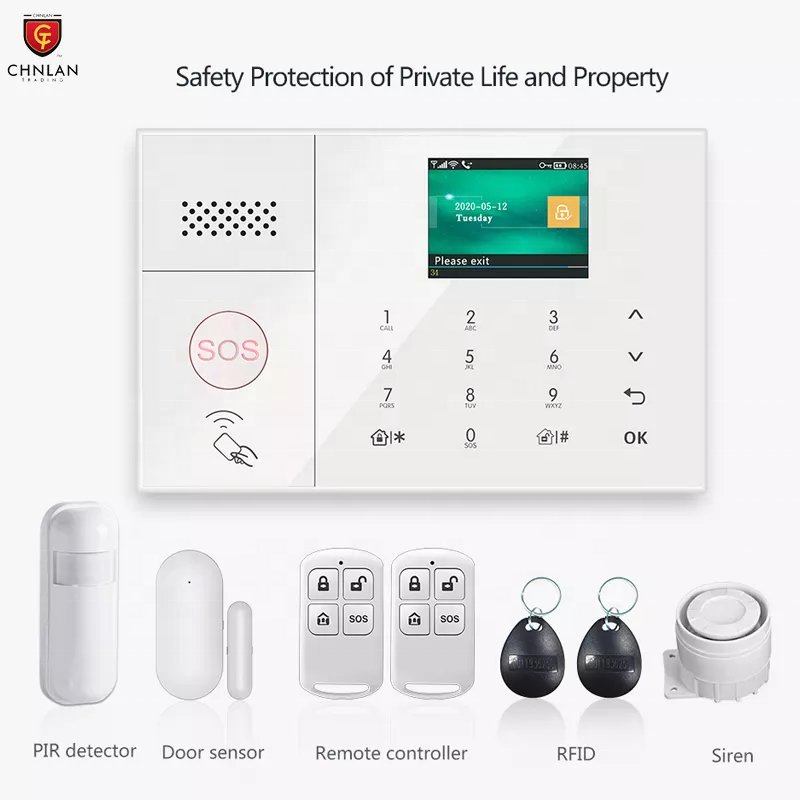 GSM 4G + WiFi Remote Control Tuya Smart WiFi Home Intruder Wired Wireless GSM Burglar Fire Security Alarm System