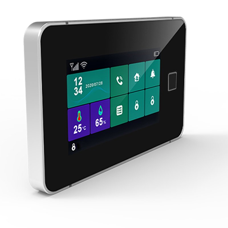 12 languages switch menu touch screen app command wireless smart secure alarm system via smartphone