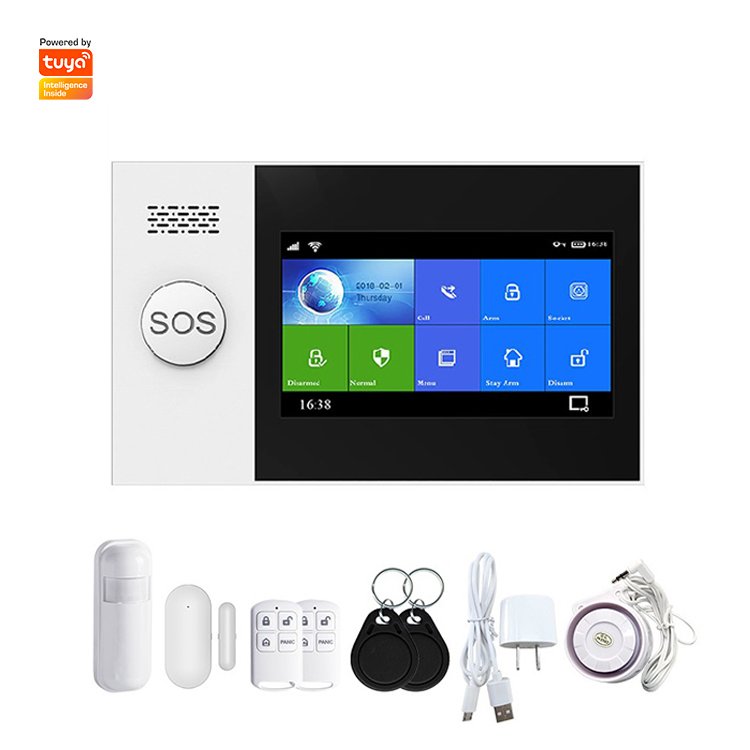 TYSH Smart Home Burglar App Remote Control Tuya House Intelligent Wifi Gsm Digital Wireless Alarm Security Sensor System Kit