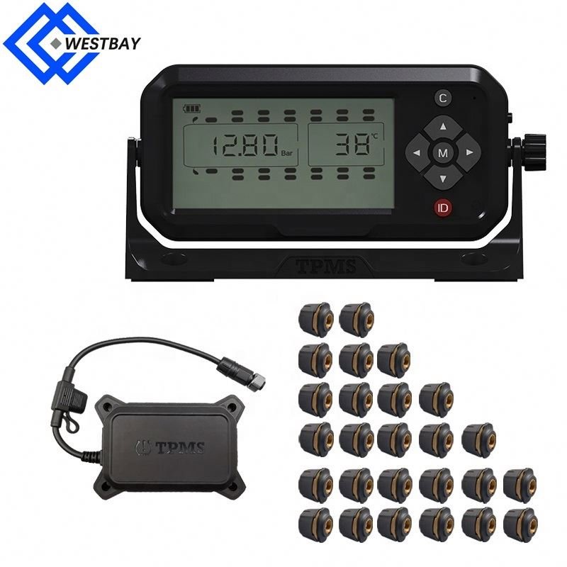 Westbay 6 8 10 12 14 16 18 22 24 26 Wheel Internal 26 tires sensors truck TPMS alarm system tyre pressure monitoring system