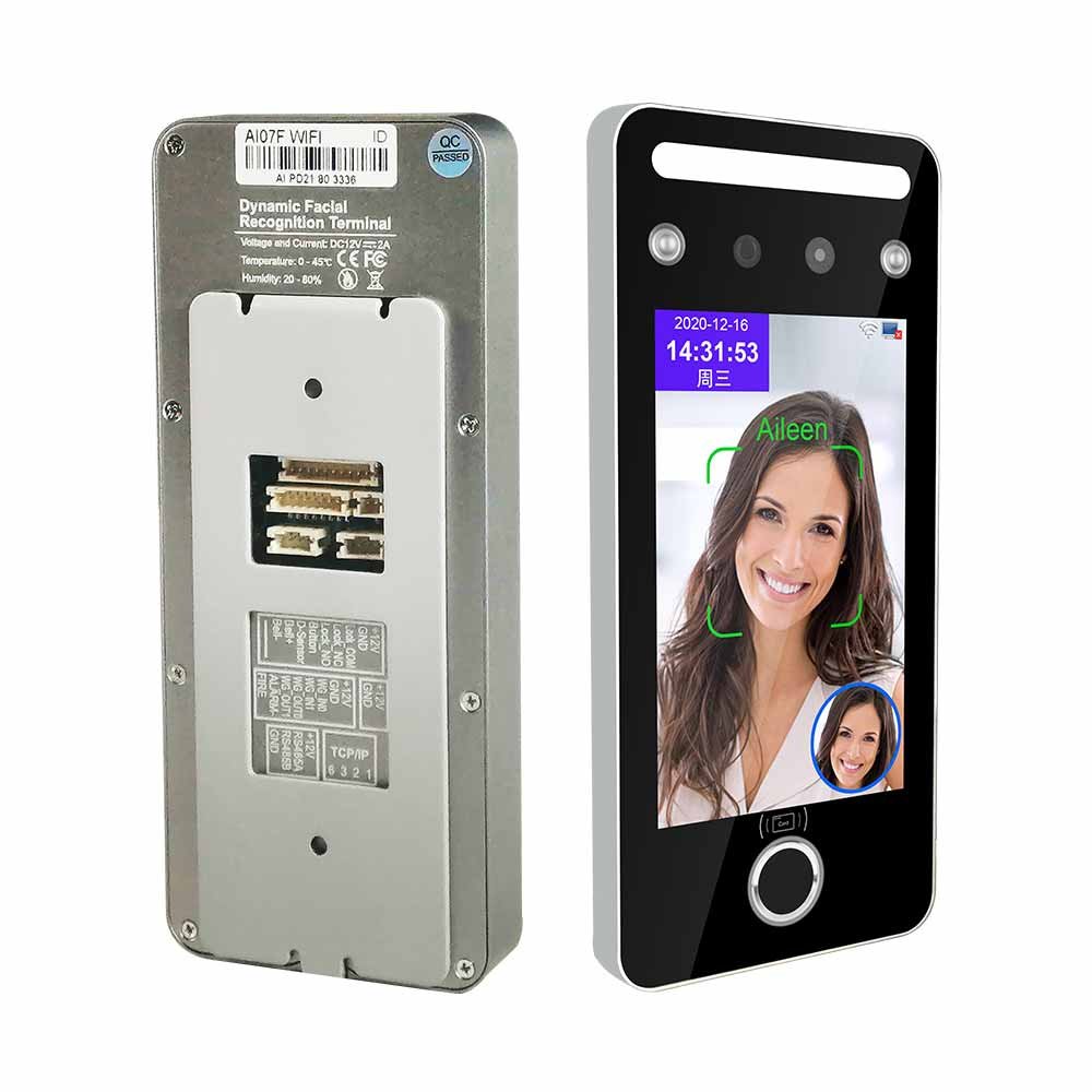 web based card reader access turnstile wifi biometric fingerprint time attendance system face recognition access control