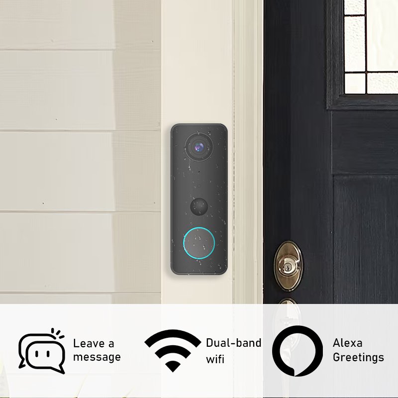 Tuya WiFi Alarm System Smart Home Security System Smart Life WiFi Alert Kit DIY Video doorbell App Alerts Security Camera
