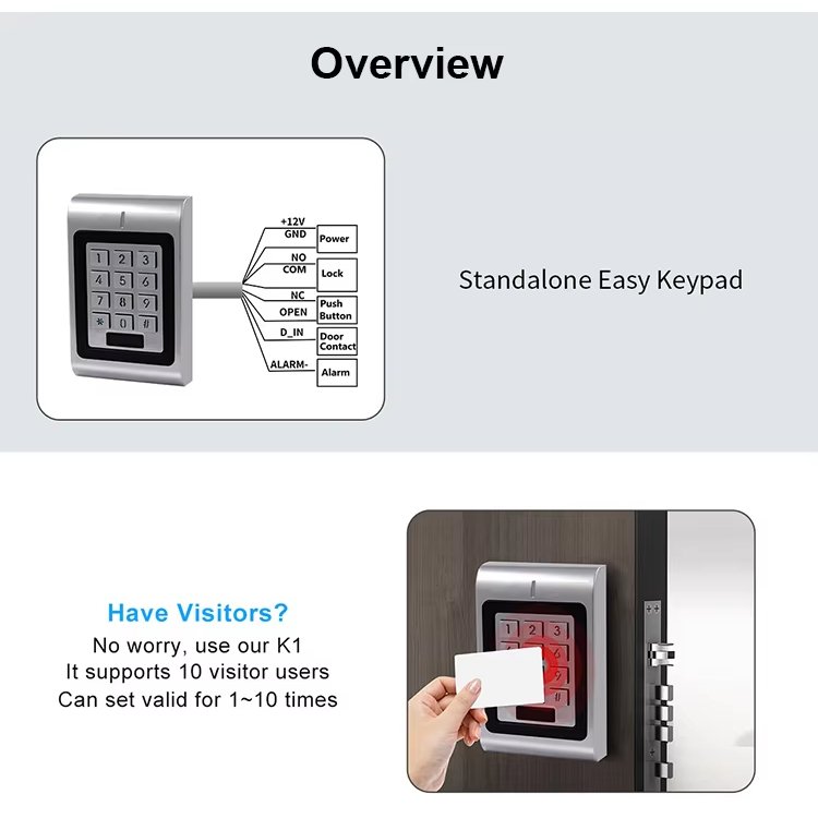 EBKN high quantity water proof rfid metal door access control system