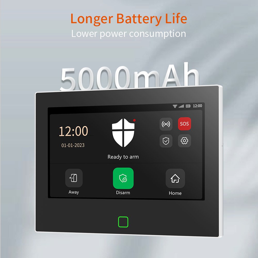 staniot LoRa Version Home Alarm System 7'' HD Touch Screen WiFi+4G Wireless&Wired Burglar Security System 500m Long Distance