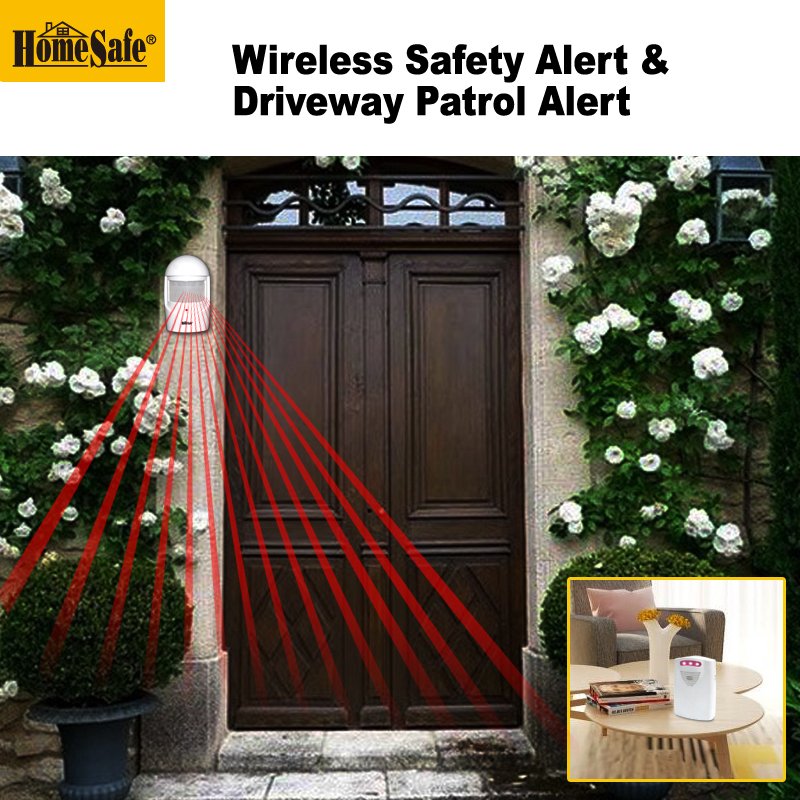 Factory direct High-Sensitivity Outdoor Infrared Motion Detector Alarm for Driveways