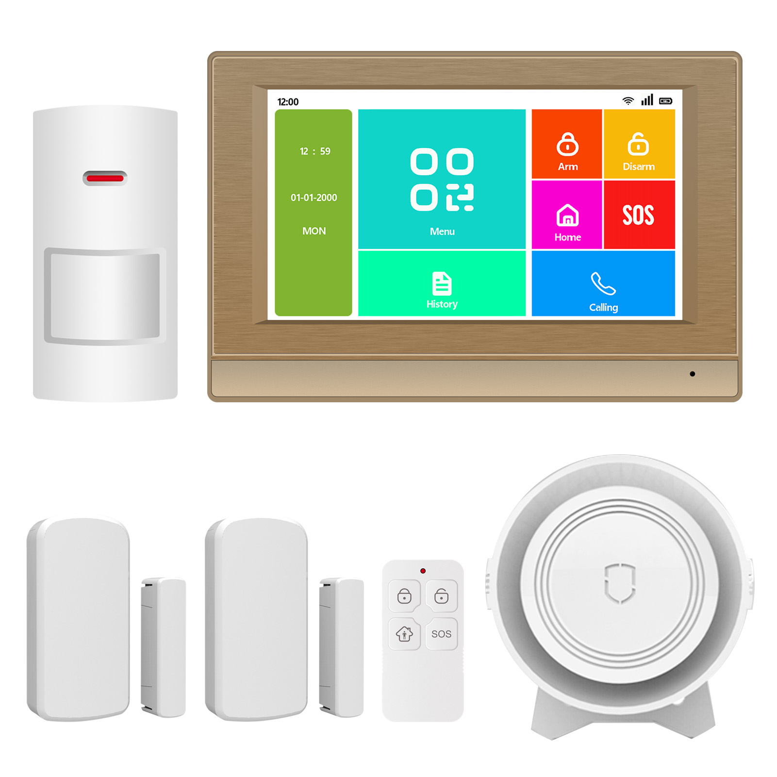 4G Wifi 7 inch Security ALARM SYSTEM