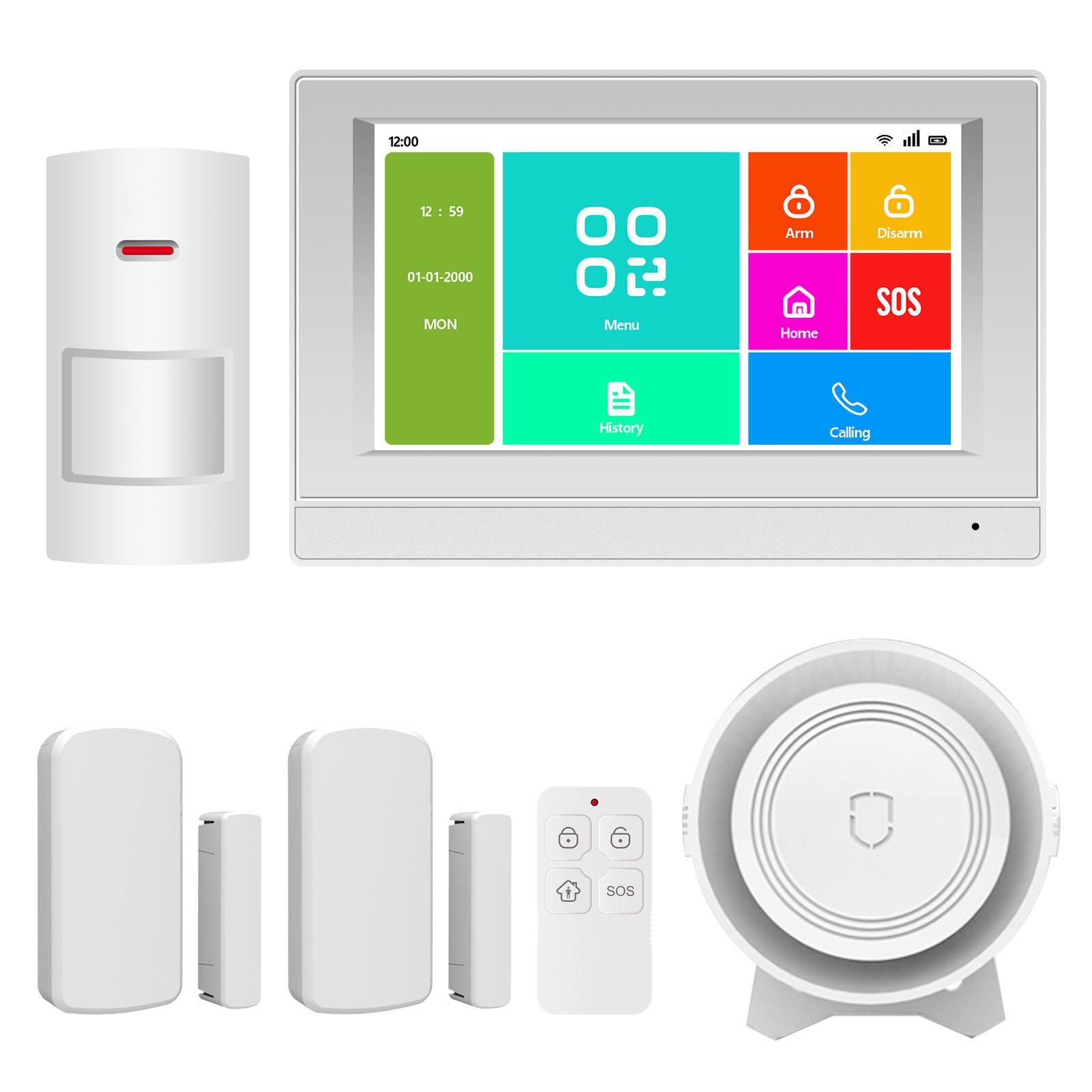4G Wifi 7 inch Security ALARM SYSTEM