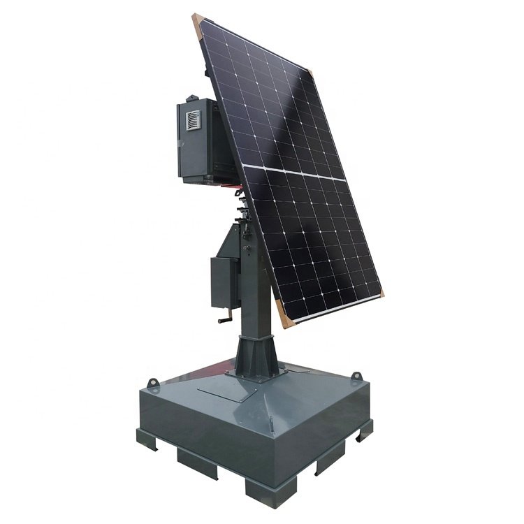 Portable Cctv Monitor Mobile Alarm Systems Solar Security Camera With Light
