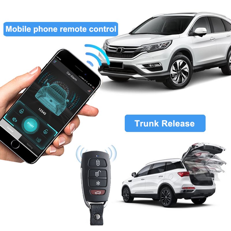 Hot Sale Easy To USE Mobile BT Remote Car alarm system And Anti Keyless Entry Alarme Do Carro In South American Market