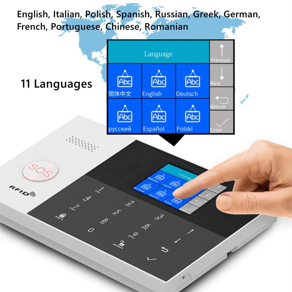 Smart Tuya WiFi Smart Alarm System Wired Zones Anti Theft System Wireless Security Alarm for House