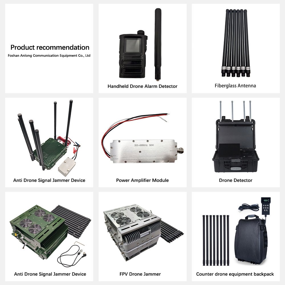 UAV Counter Anti Drone Detector 1.5km Long Range 350MHz-6GHz Portable Handheld Device with Alarm UAV Detector Drone Alarm System