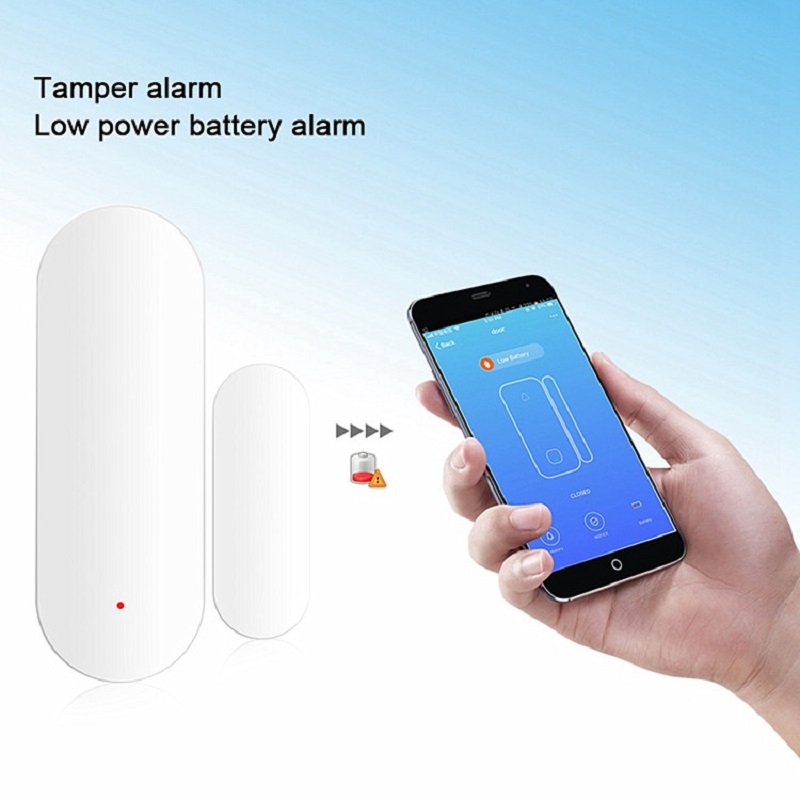 Tuya WiFi Magnetic Door Sensor Alarm System Smart Home Security Door Detector Sensor