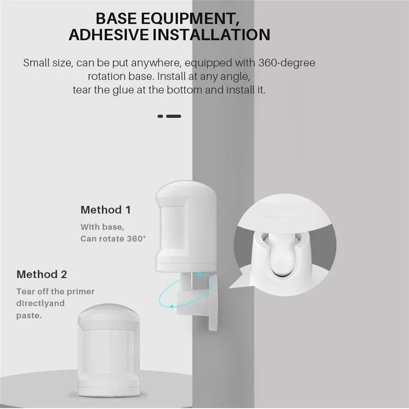 RSH tuya zigbee wireless smart home security motion sensor Detect People Movement infrared PIR motion sensor