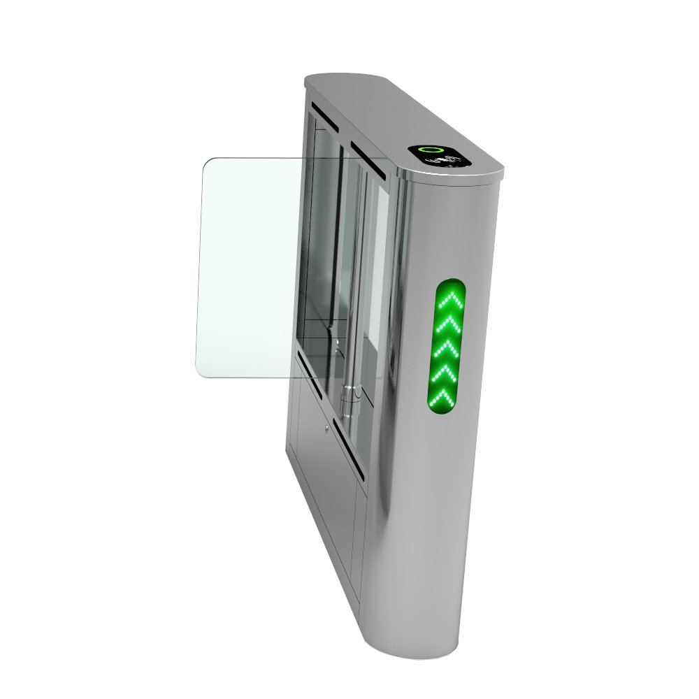 High Security custom Face Recognition Fingerprint Access Control Swing Barrier Gate Speed gate Turnstiles