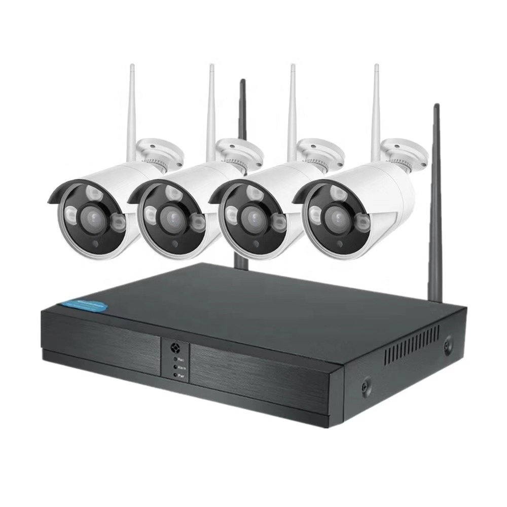 Tuya Full HD Outdoor Waterproof 4ch 8ch 1080P Network IP CCTV Camera System Wireless with 2-Way Audio Alexa Google Wifi NVR Kit